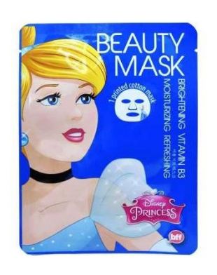 BFF Face Mask Brightening Moisturizing Refreshing with Vitamin B3 Cinderella Disney Princess