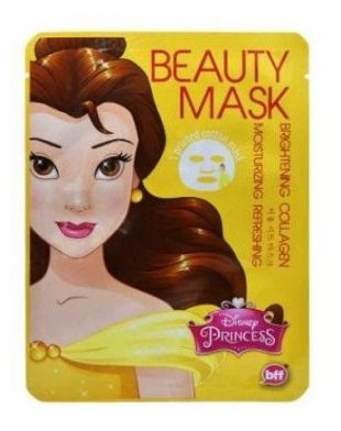 BFF Face Mask Brightening Moisturizing Refreshing with Collagen Belle Disney Princess