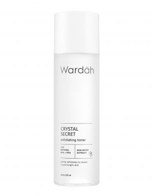Wardah Crystal Secret Exfoliating Toner with Natural AHA + PHA 