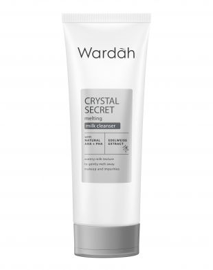 Wardah Crystal Secret Milk Cleanser with Natural AHA + PHA 