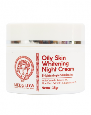 MEDGLOW Oily Skin Whitening Night Cream 