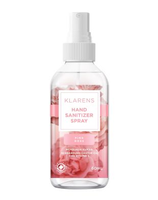 Klarens Hand Sanitizer Spray Pink Rose