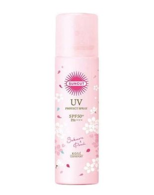 KOSE Cosmeport Suncut UV Protect Spray SPF 50 Sakura & Peach