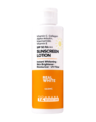 Real White SPF 50 PA +++ Intensive Whitening Sunscreen Lotion 