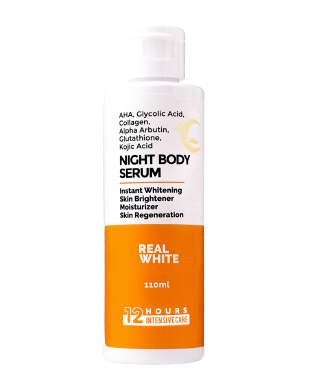 Real White Night Intensive Whitening Body Serum Alpha 