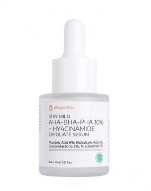 eBright Skin Stay Mild AHA-BHA-PHA 10% + Hy4cinamide Exfoliate Serum 