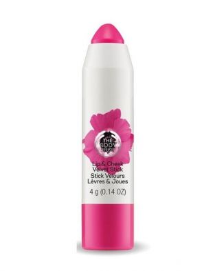 The Body Shop Lip and Cheek Velvet Stick Poppy Pink