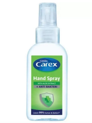 Carex Hand Spray Aloe Extract + Anti Bakteri