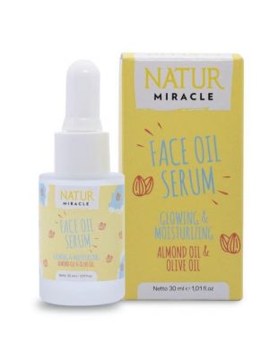 Natur Beauty Miracle Glowing & Moisturizing Face Oil Serum Almond Oil dan Olive Oil