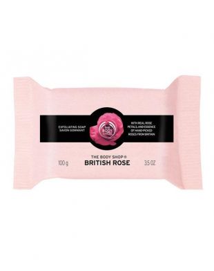 The Body Shop British Rose Exfoliating Soap 