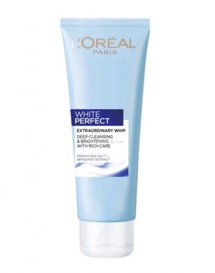 L'Oreal Paris White Perfect Extraordinary Whip Foam Facial Wash Brightening 