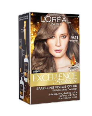 L'Oreal Paris Excellence Fashion Hair Color 9.11 Silver Ash