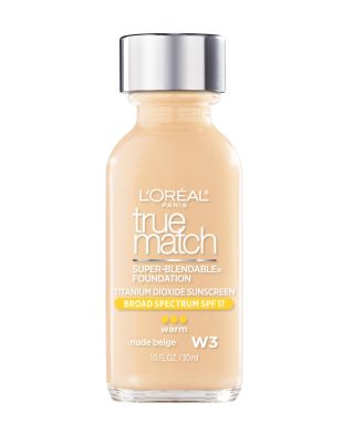 L'Oreal Paris True Match Super-Blendable Liquid Foundation W3 Nude Beige