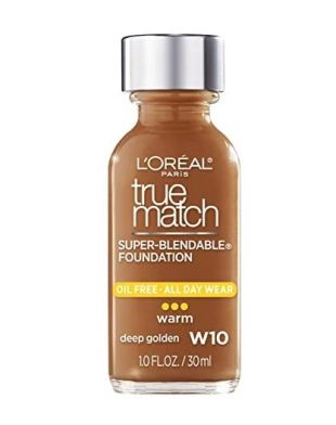 L'Oreal Paris True Match Super-Blendable Liquid Foundation W10 Deep Golden