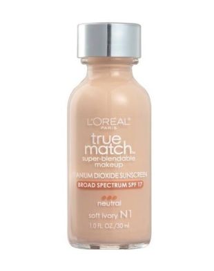 L'Oreal Paris True Match Super-Blendable Liquid Foundation N1 Soft Ivory