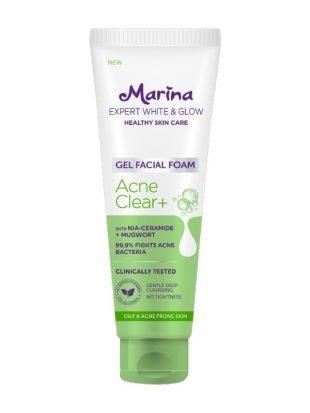 Marina Acne Clear+ Gel Facial Foam 