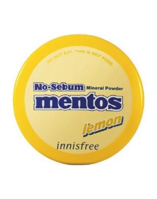 Innisfree No-Sebum Mineral Powder × Mentos (Limited Edition) Lemon