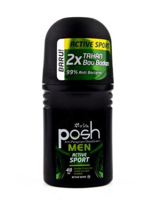 POSH Men Anti-Perspirant Deodorant Roll On Active Sport