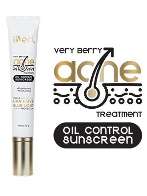 B Erl Cosmetic Very Berry Acne Treatment Oil Control Sunscreen 