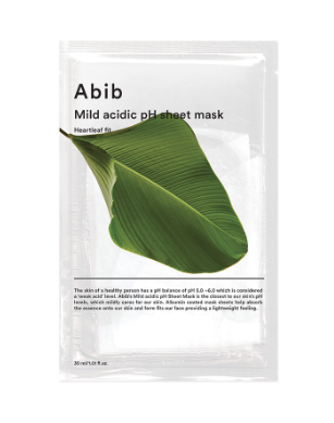Abib Cosmetics Mild Acidic pH Sheet Mask Heartleaf Fit