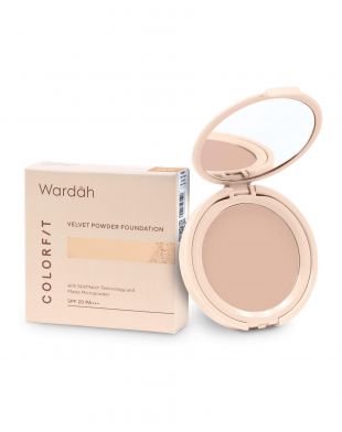 Wardah Colorfit Velvet Powder Foundation 42N Neutral Sand