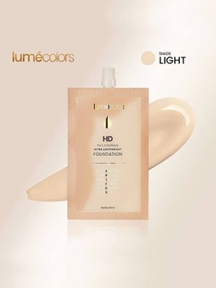 Lumecolors HD Full Coverage Foundation Sachets 10ml Light