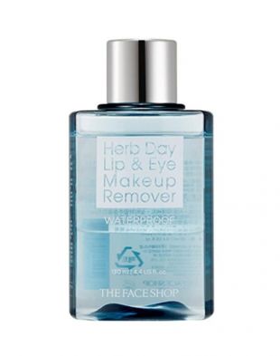 The Face Shop Herb Day Lip & Eye Makeup Remover For Waterproof Makeup