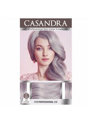 Casandra Hair Color Cream C22 Ash Blonde