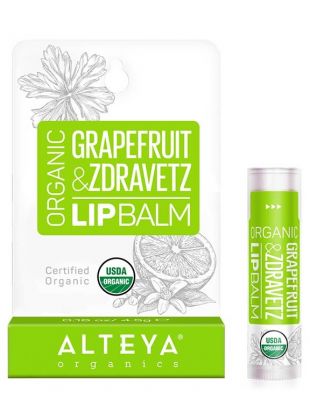 Alteya Organics Organic Lip Balm Grapefruit & Zdravetz