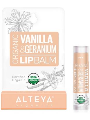 Alteya Organics Organic Lip Balm Vanilla & Geranium