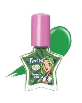 Amara Kids Cosmetics Nail Polish Gorgeous Green