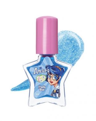 Amara Kids Cosmetics Nail Polish Frosty Blue