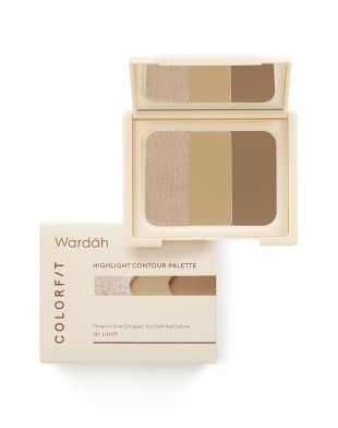 Wardah Colorfit Highlight Contour Palette 01 Light