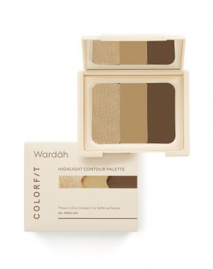 Wardah Colorfit Highlight Contour Palette 02 Medium