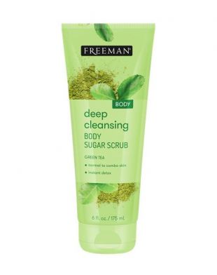 FREEMAN Deep Cleansing Green Tea Body Sugar Scrub 