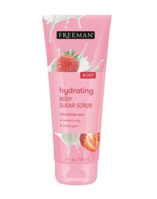 FREEMAN Hydrating Strawberry Milk Body Sugar Scrub 