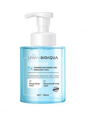 Bioaqua 7X Ceramide Skin Barrier Care Bubble Body Wash 