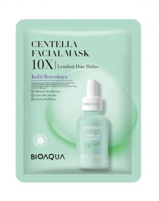 Bioaqua Essence & Facial Mask 10X Centella Moisturizing Antioxidant