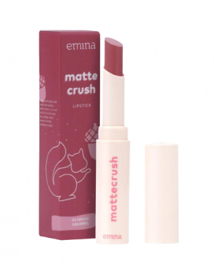 Emina Mattecrush Lipstick 02 Mauve Squirrel