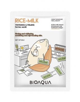 Bioaqua Rice-Milk Whitening & Firming Facial Mask 