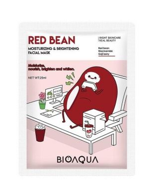 Bioaqua Red Bean Moisturizing & Brightening Facial Mask 