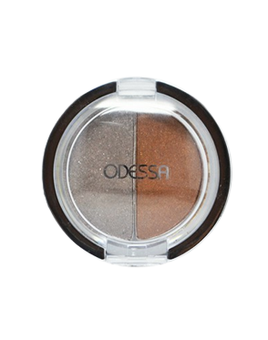 Odessa Eye Shadow Duo 09 Golden Brown & Silver Grey