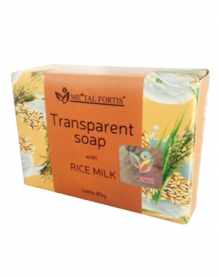 Metal Fortis Transparent Soap Rice Milk