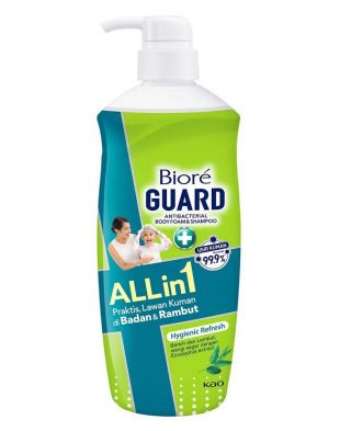 Biore GUARD Antibacterial Body Foam and Shampoo All in 1 Hygienic Refresh