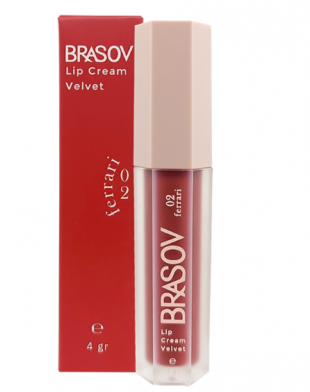 BRASOV Lip Cream Velvet 02 Ferrari
