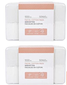 Miniso Facial Cotton Pads 1000 pcs 50 x 60 mm