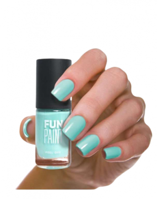 Miniso Fun Paint Peel Off Nail Polish W07 Mint Green