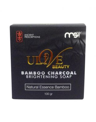 Ulive Beauty Bamboo Charcoal Brightening Soap By MSI 