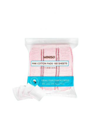 Miniso Pink Cotton Pad 