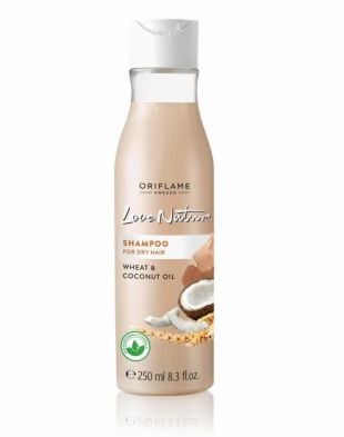 Oriflame Love Nature Shampoo for Dry Hair Wheat & Coconut Oil